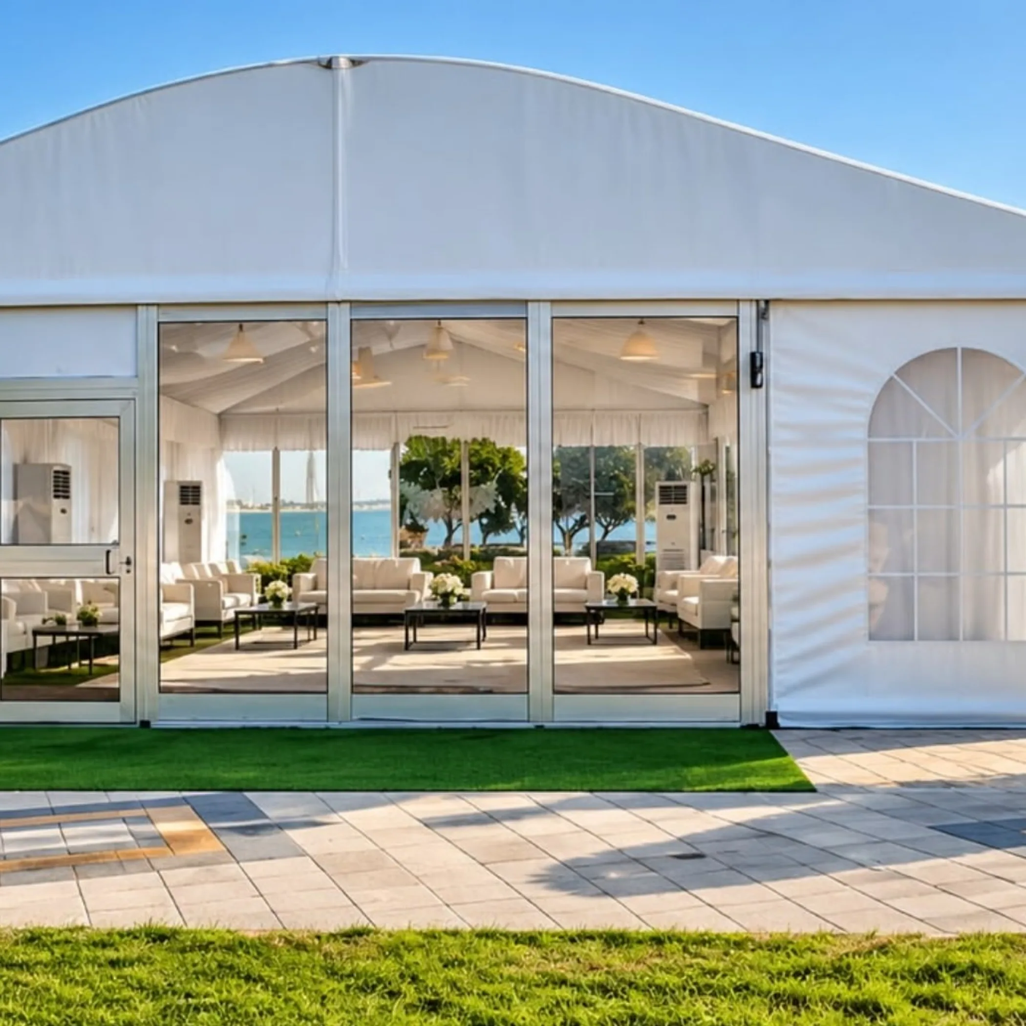 covered waterfront outdoor event venue